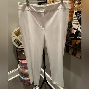 EUC Talbots Cropped White Summer Trousers